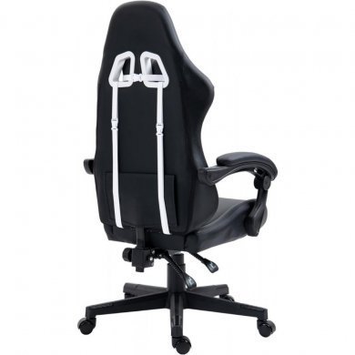 EG910PTO Evolut Cadeira Gamer Prism Preto e Branco 135Kg