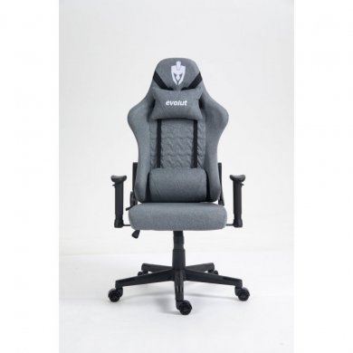 EG931-CZA Evolut Cadeira Gamer Arrow Linho Cinza Ajustável