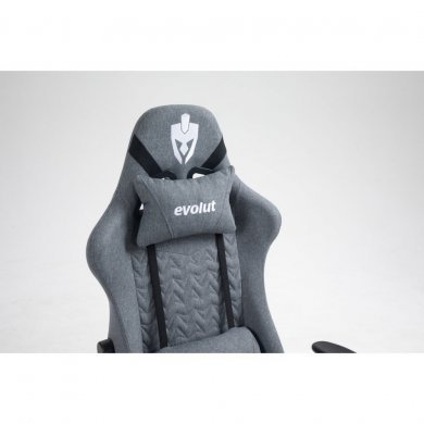EG931-CZA Evolut Cadeira Gamer Arrow Linho Cinza Ajustável