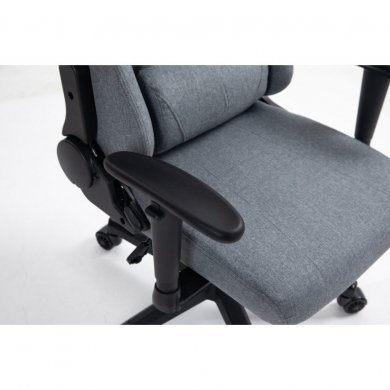 EG931-CZA Evolut Cadeira Gamer Arrow Linho Cinza Ajustável