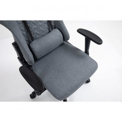 EG931-CZA Evolut Cadeira Gamer Arrow Linho Cinza Ajustável