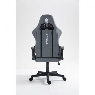 EG931-CZA Evolut Cadeira Gamer Arrow Linho Cinza Ajustável