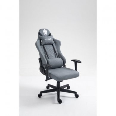 EG931-CZA Evolut Cadeira Gamer Arrow Linho Cinza Ajustável