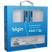 ELE82428 Elgin pilha AAA palito recarregável USB-C 500mWh 6V 2 unidades | Elgin pilha AAA palito recarregável USB-C 500mWh 6V 2 unidades Elgin pilha AAA palito recarregável USB-C 500mWh 6V 2 unidades