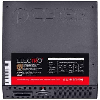 ELECV2PTO550W PCYes Fonte ATX Electro V2 550W Reais 80P Bronze
