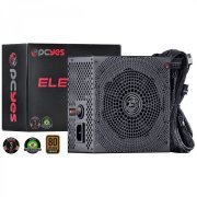 PCYes Fonte ATX Electro V2 650W Reais com PFC Ativo 80 Plus Bronze 