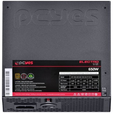 ELECV2PTO650W PCYes Fonte ATX Electro V2 650W Reais