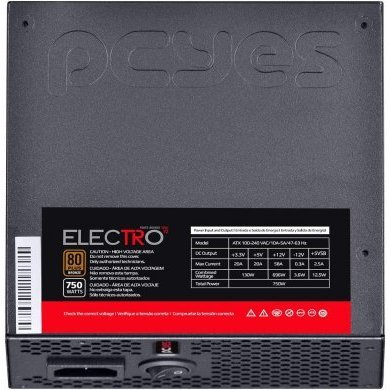 ELECV2PTO750W PCYes fonte ATX 750W Electro V2 80 plus bronze