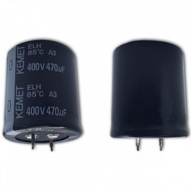 ELH477M400AT4AA Capacitor eletrolitico KEMET 470uF 400V