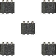 5x transistor digital duplo D59 EMD59 NPN+PNP SOT-563-6 com resistor de polarização integrado, marcação de lot