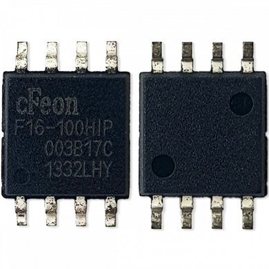 Memória F16-100HIP serial flash 4Kbyte SPI SOP8 SMD