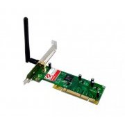 Placa de Rede PCI Wireless Encore N150 Interface PCI v2.2 32-bit, 3 vezes mais rapido que Wireless G, Antena d