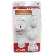 Encore Adaptadores Universal Enconre com Carregador USB Dispõe de Porta USB, Acompanha 4 Adaptadores de Plugue