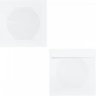 ENV-CD-WT-20X Kit 20x envelope para CD e DVD Branco com visor