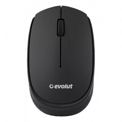 Evolut Mouse EO150 sem fio 1200DPI preto 2.4Ghz USB