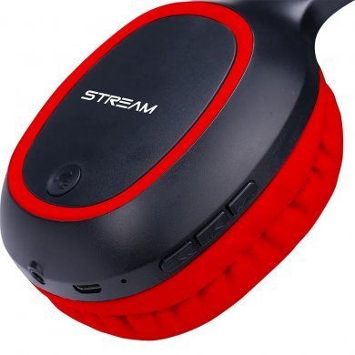 ELG headset wireless Stream USB preto e vermelho