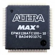 Foto de EPM3128ATC100-10 Ci ALTERA MAX Intel programmable logic devices CPLD 128 Macro / 80 IOs / 100TQFP