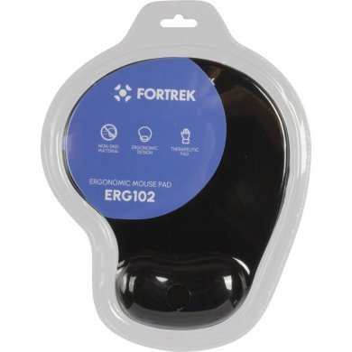 ERG102 Fortrek mouse pad ergonômico apoio de pulso em gel preto