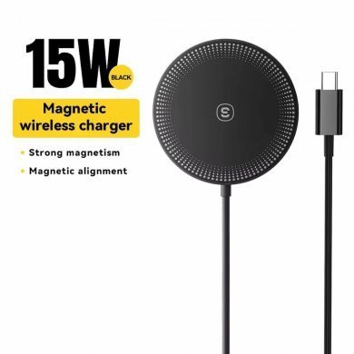 ES-WC07-BK Essager carregador wireless magnetico 15W USB-C