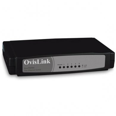 EVO-FSH5C Switch OvisLink EVO-FSH5C - 5x 10/100Mbps (Não Gere