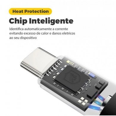 EWLX6UKWQ GORILA SHIELD CABO TIPO-C LIGHTNING DUAL SHOCK