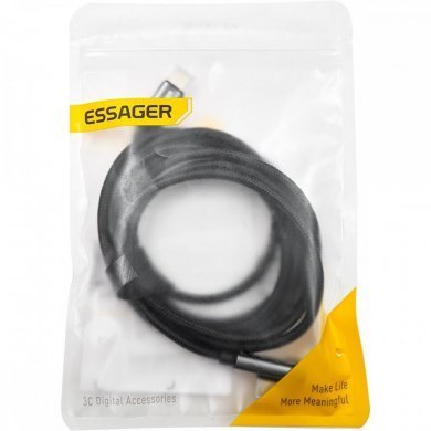 Essager cabo carregamento USB-C em L 240W com Display