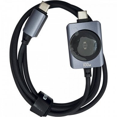 EXCTT1-JH0G-P Essager cabo magnético 100W de carregamento rápido 2 em 1