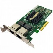 Intel Placa de rede Dual Gigabit PRO/1000 low profile compativel com x4, x8, x16 - 2x RJ45