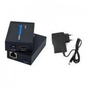 Extensor HDMI CAT6/5E até 60 metros CAT6 60 metros, CAT5E 20 metros, HDMI 5 metros cada