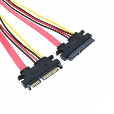 EXT-SATA22PIN-MF Extensão SATA 22 pinos 7+15 Macho Femea