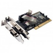 Placa PCI Flexport 2 portas seriais RS232 DB9M perfil