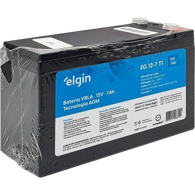 F187 Elgin bateria estacionária no-break 12v 7ah