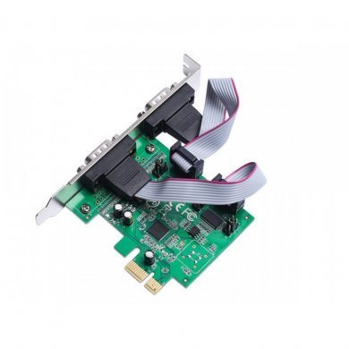 F2122C Flexport placa PCI Express 2 seriais RS232 DB9M