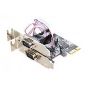 FlexPort Placa PCI-E x1 2 Seriais RS232 (DB9M) Slim 8