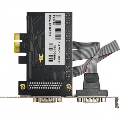 F2141E4 Flexport Placa PCI Express 4 seriais RS232 DB9M
