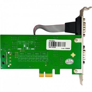 Flexport Placa PCI Express 4 seriais RS232 DB9M