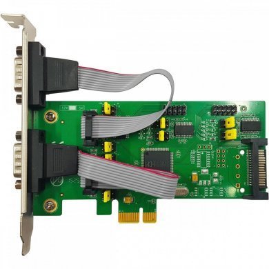 Flexport Placa PCI Express 4 seriais RS232 DB9M