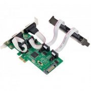 Flexport Placa PCI Express 4 seriais RS232 DB9M perfi ...