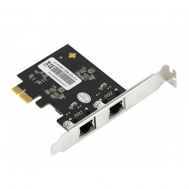Flexport placa de rede PCIe 2 portas RJ45 2.5Gb