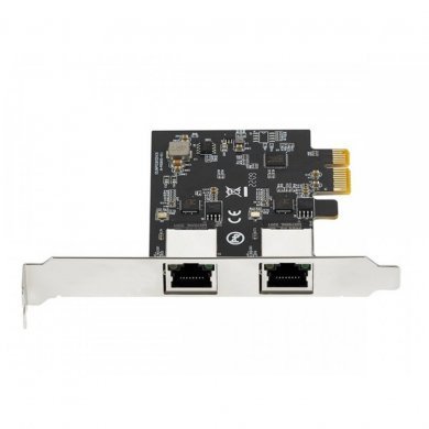 Flexport placa de rede PCIe 2 portas RJ45 2.5Gb