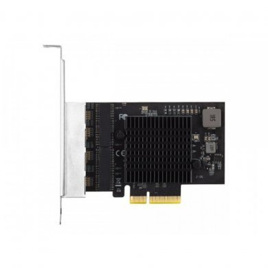 F22G42C Flexport placa de rede PCIe 4 portas RJ45 2.5Gb