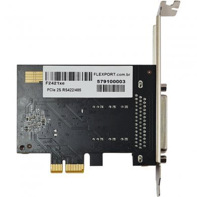 F2421XE Flexport Placa PCI Express 2 seriais RS422/485 DB9M