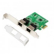 Placa de Rede Flexport Dual Port Gigabit PCIe X1 2.0 2.5Gbps por Porta (Perfil Baixo)