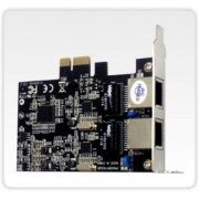 Placa de Rede Flexport Dual Port Gigabit PCIe X1 2.0 2.5Gbps por Porta (Perfil Baixo)