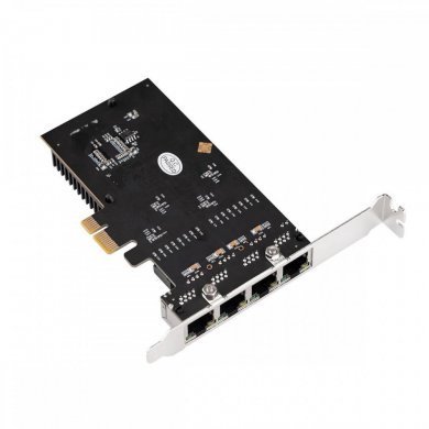 F2742CH Flexport Placa de Rede PCIe 4 portas Gigabit RJ45