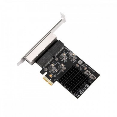 F2742CH Flexport Placa de Rede PCIe 4 portas Gigabit RJ45