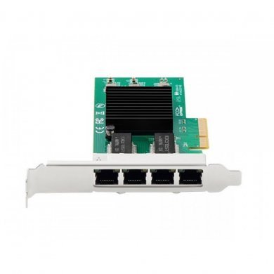 F2742IC Flexport placa de rede 4 Portas Gigabit RJ45