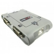 Flexport conversor USB 4 portas seriais RS232 DB9M 