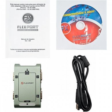 Flexport conversor USB para 4 portas seriais RS232 DB9M
