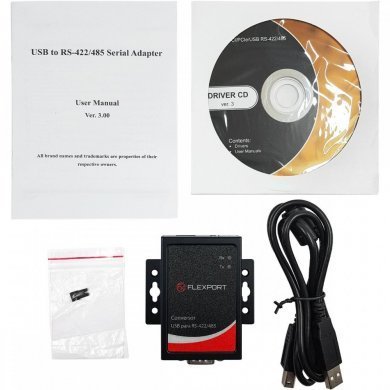 F5411E Flexport Conversor USB Serial RS422/485 DB9M FTDi